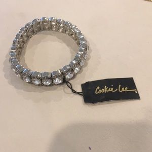 Cookie Lee faux diamond bracelet.